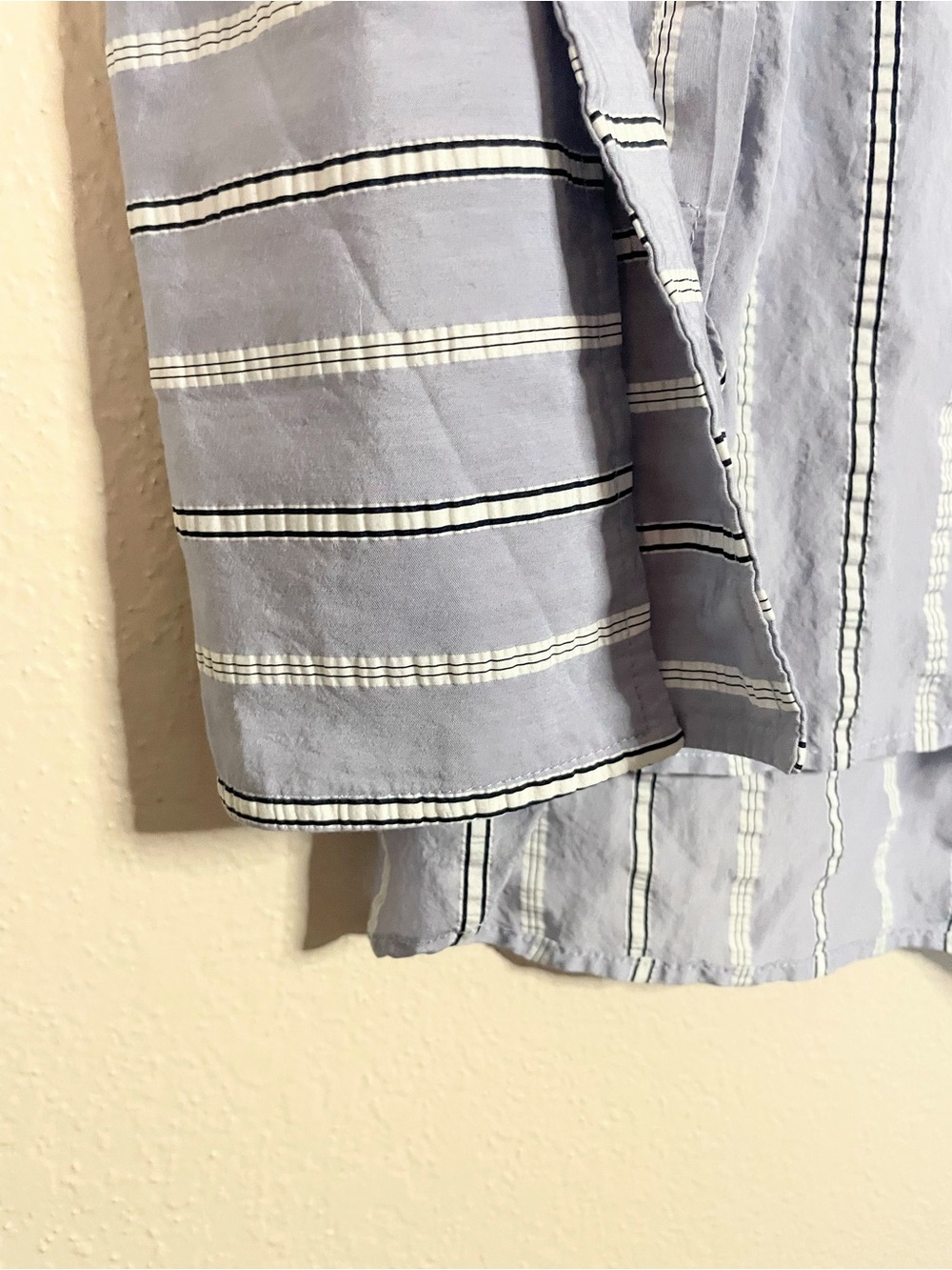 THEO The Label Euanthe Boyfriend Stripe Shirt M - Picture 9 of 12